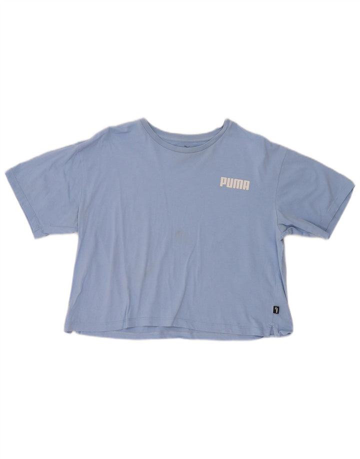 Maglietta corta da donna Puma UK 16 grande blu