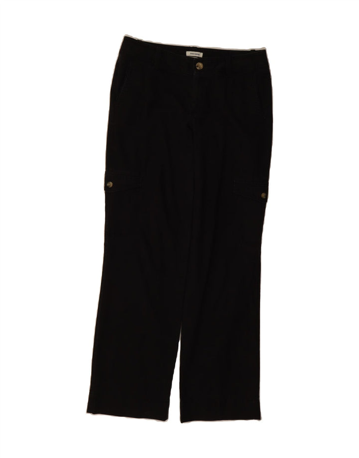 DOCKERS Womens Curvy Mid Rise Cargo Trousers US 4 Small W30 L30 Black Vintage Dockers and Second-Hand Dockers from Messina Hembry 