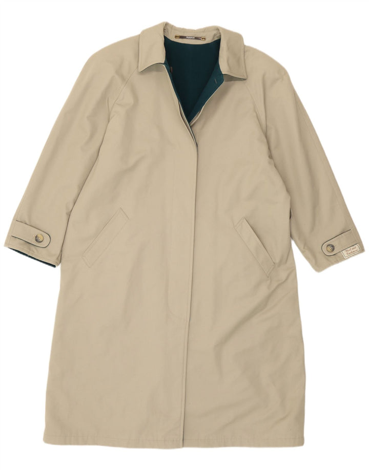 Soprabito reversibile da donna vintage EU 40 in lana verde medio