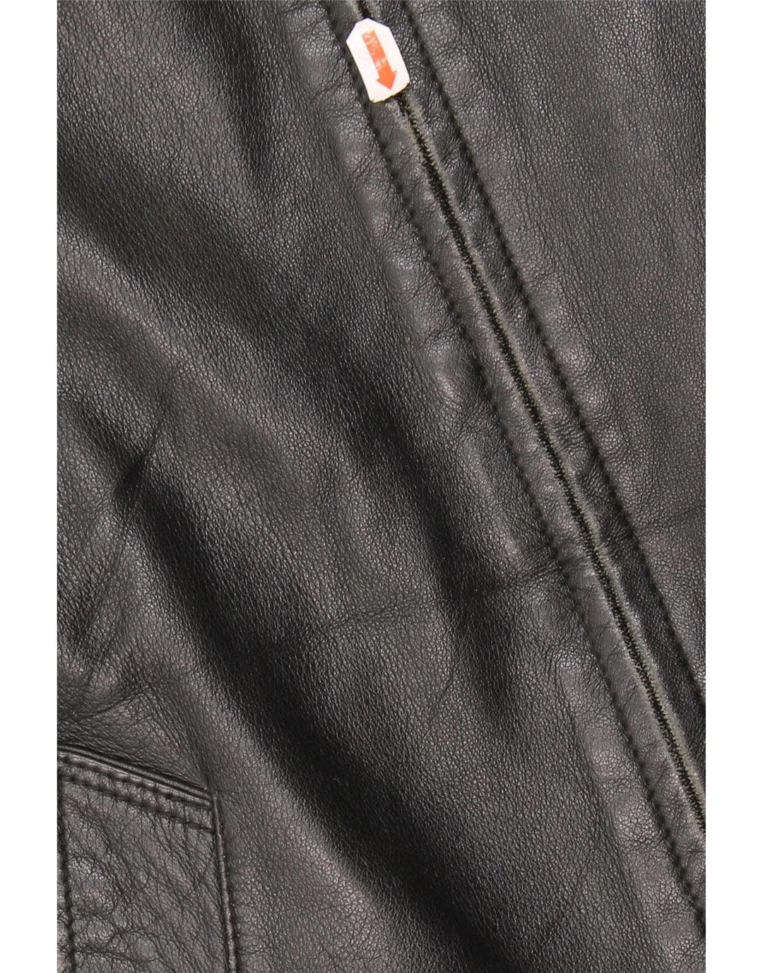 Giacca in pelle vintage da uomo IT 50 XL in pelle nera