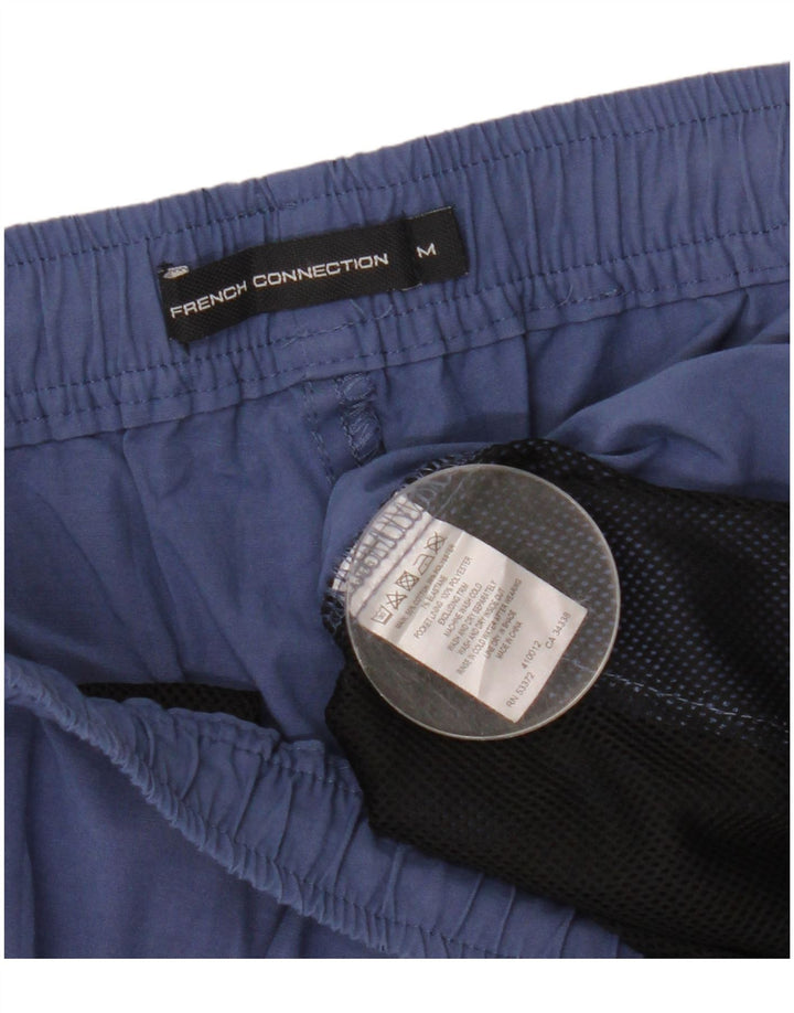 Pantaloncini da bagno da uomo French Connection in cotone blu medio