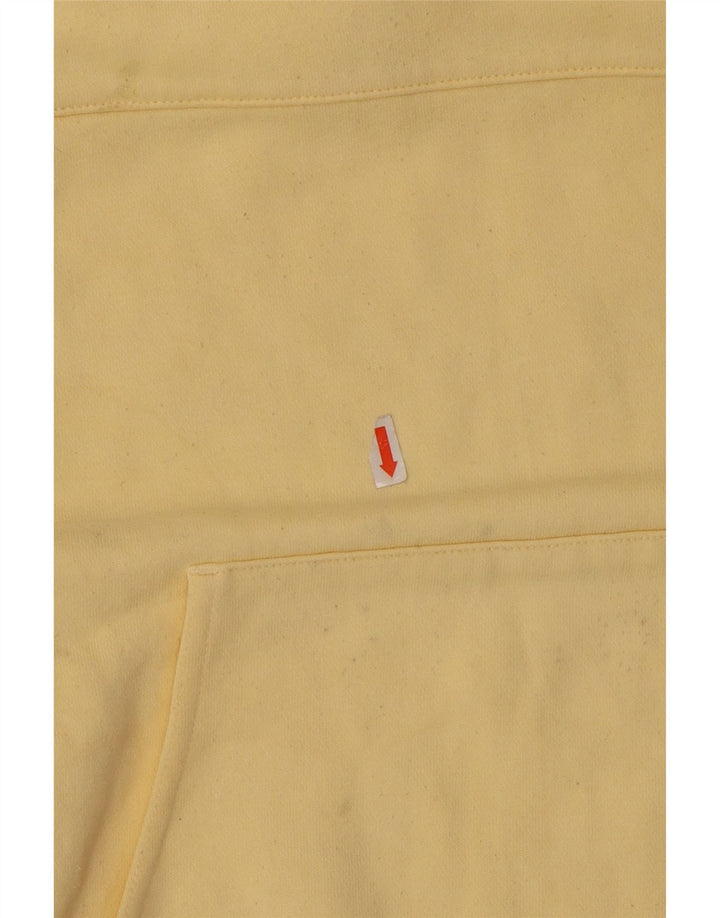 Felpa con cappuccio oversize da donna Adidas UK 14 cotone giallo medio