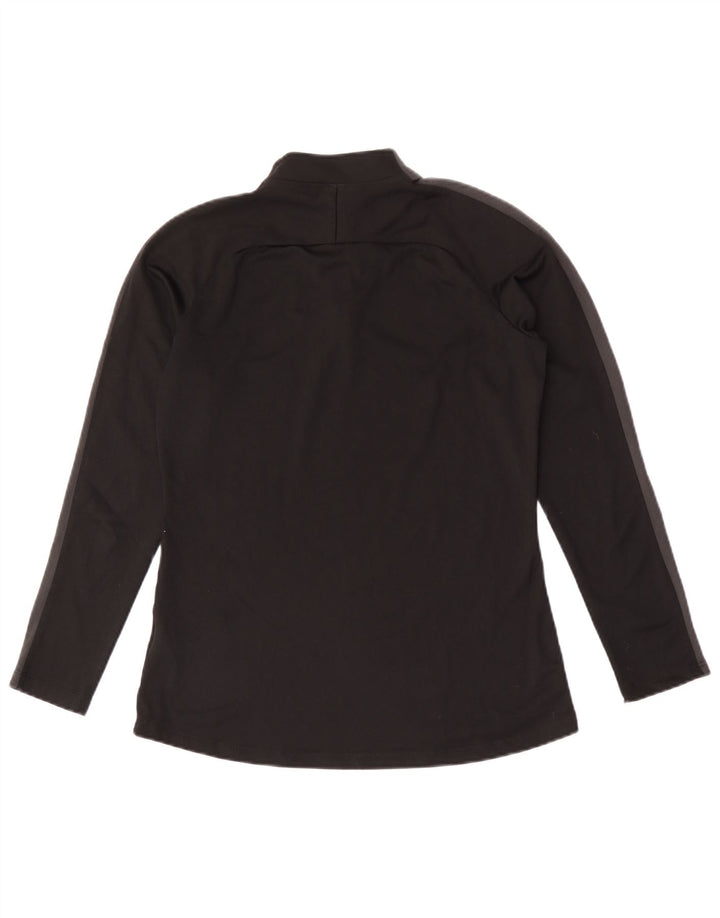Top della tuta pullover da donna Nike Dri Fit UK 10 Small Black Colourblock