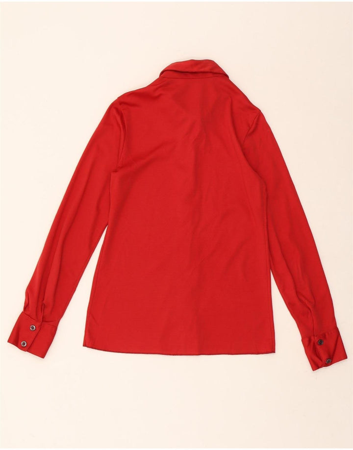 VINTAGE Womens Shirt Blouse IT 46 Large Red Vintage Vintage and Second-Hand Vintage from Messina Hembry 