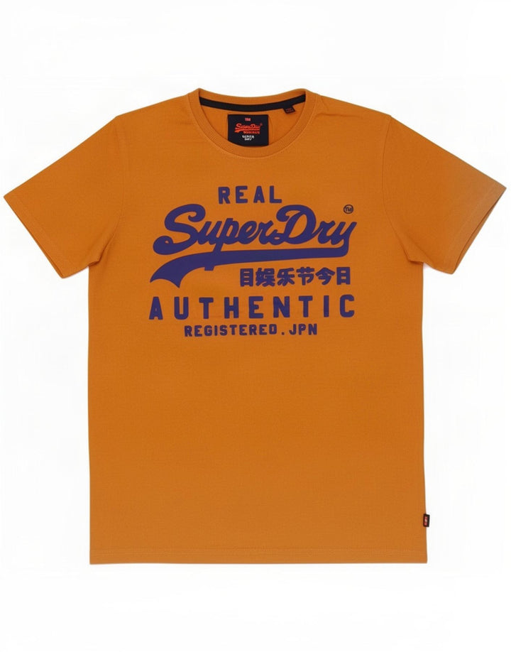 T-shirt grafica da uomo Superdry Top Large in cotone arancione