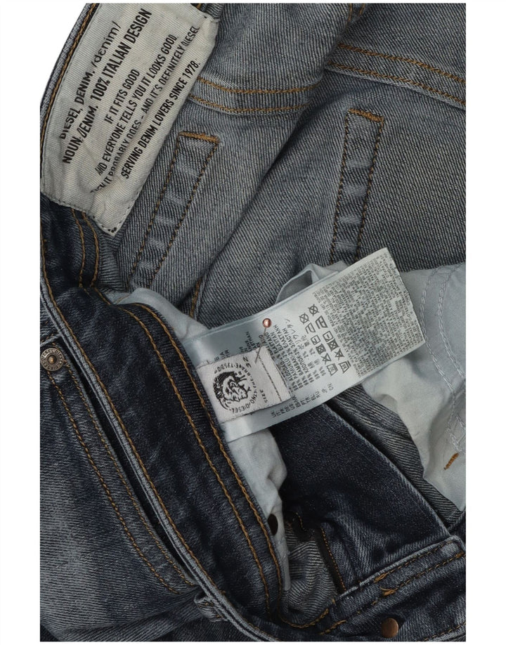 Jeans slim invecchiati da uomo Diesel W32 L32 in cotone blu