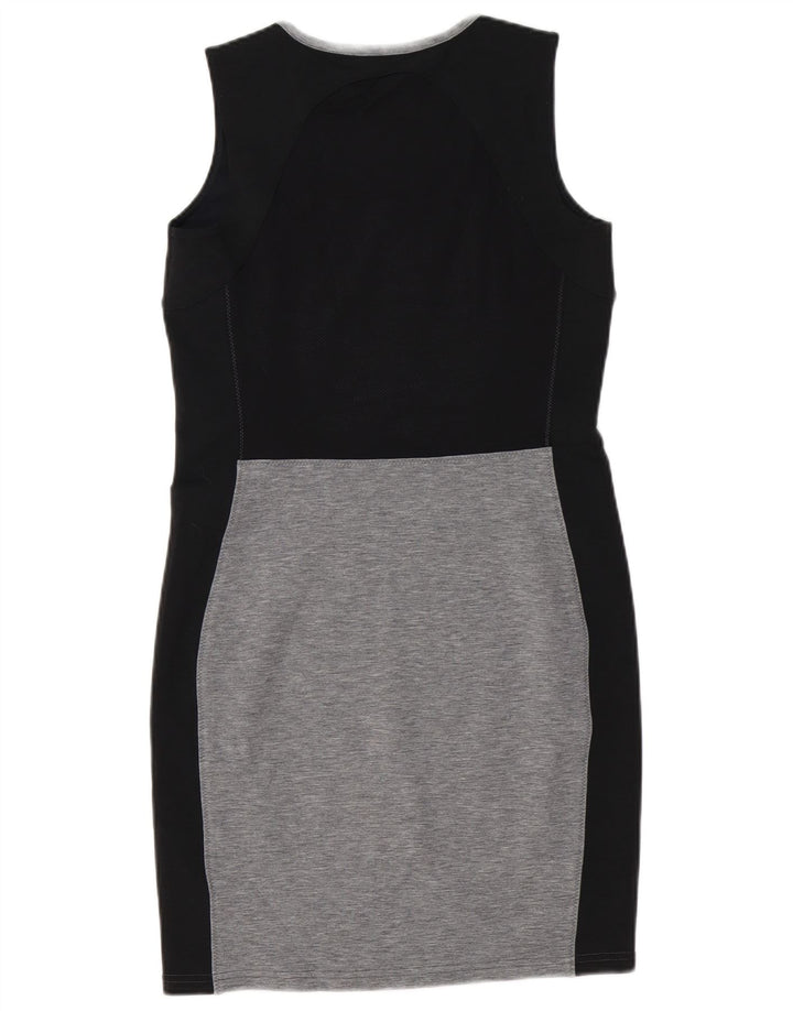 Abito tubino da donna Athleta UK 10 piccolo poliestere color block nero