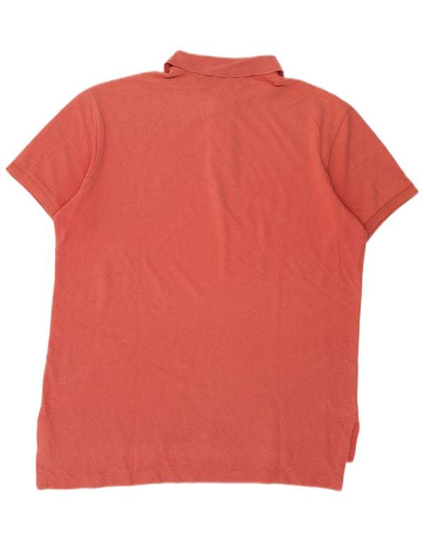Polo Ralph Lauren Mens Custom Fit Polo Shirt Large Pink Cotton