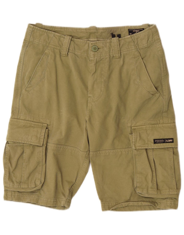 Pantaloncini cargo da uomo Superdry W32 cotone kaki medio