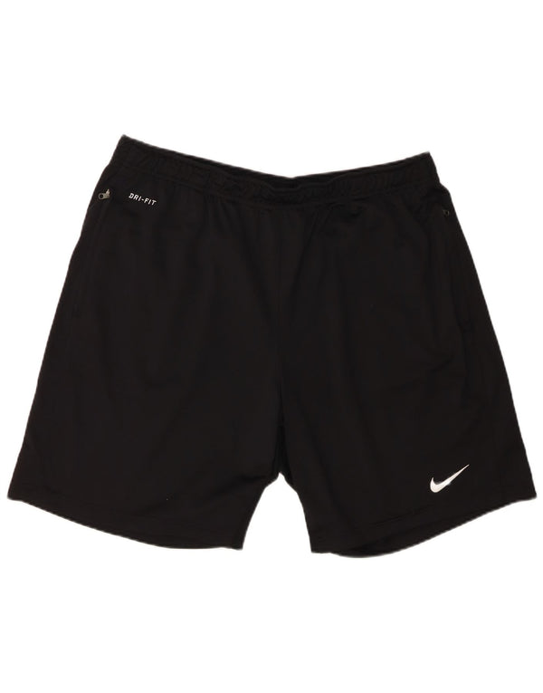 Pantaloncini sportivi Nike Dri Fit da uomo XL in poliestere nero