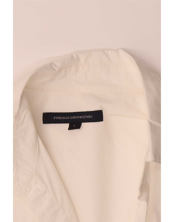 Camicia pullover con maniche a 3/4 da donna French Connection UK 16 Large Bianca