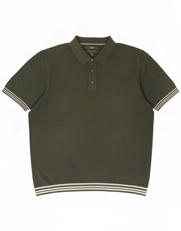 Marks & Spencer maglione da donna con collo alto UK 16 2XL Khaki