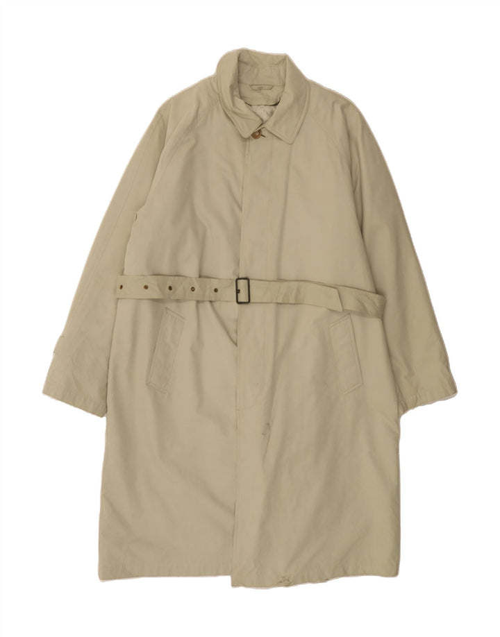 LUCA D'ALTIERI Mens Overcoat IT 52 XL Beige Polyester Vintage Luca D'altieri and Second-Hand Luca D'altieri from Messina Hembry 