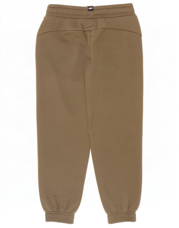 Pantaloni da tuta con grafica Puma da ragazzo, pantaloni da jogging, 7-8 anni, color kaki
