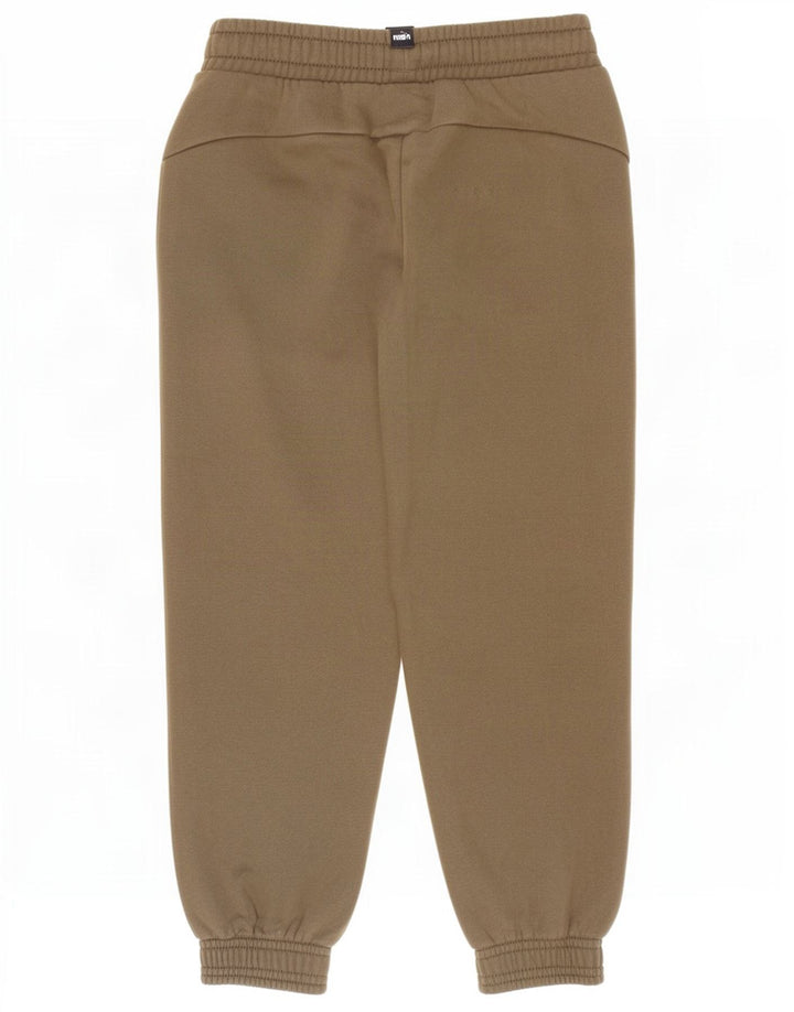 Pantaloni da tuta con grafica Puma da ragazzo, pantaloni da jogging, 7-8 anni, color kaki