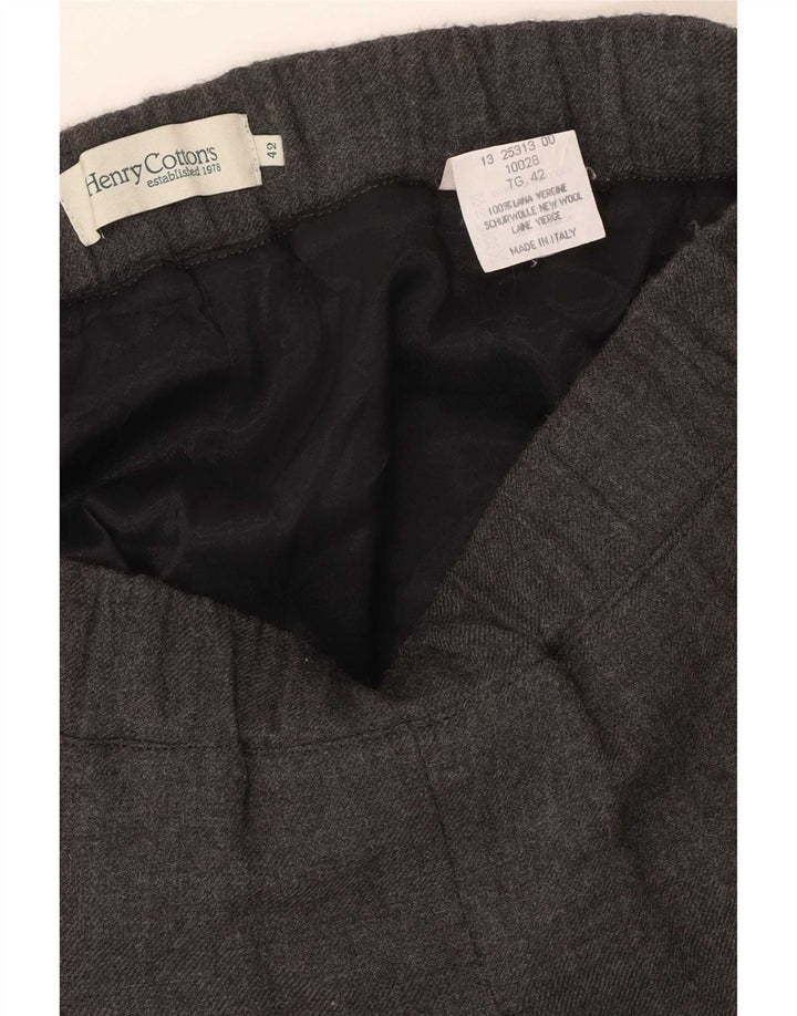 Gonna a pieghe da donna Henry Cottons IT 42 media W30 grigio screziato
