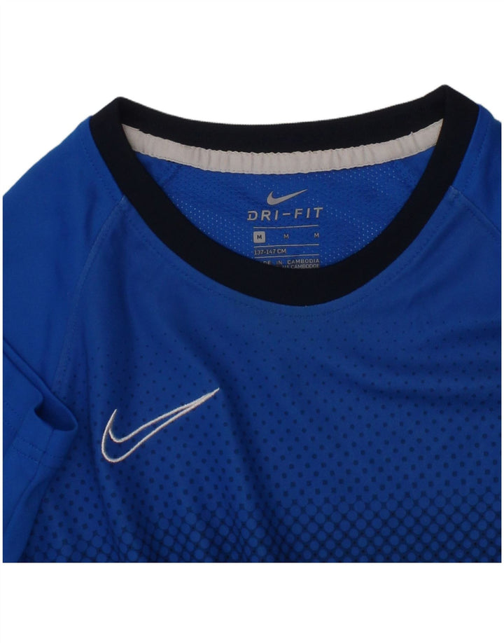 T-shirt grafica NIKE da ragazzo Dri Fit, 10-11 anni, colore blu medio