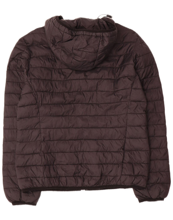 Giacca imbottita con cappuccio da donna Carrera UK 16 grande nylon nero