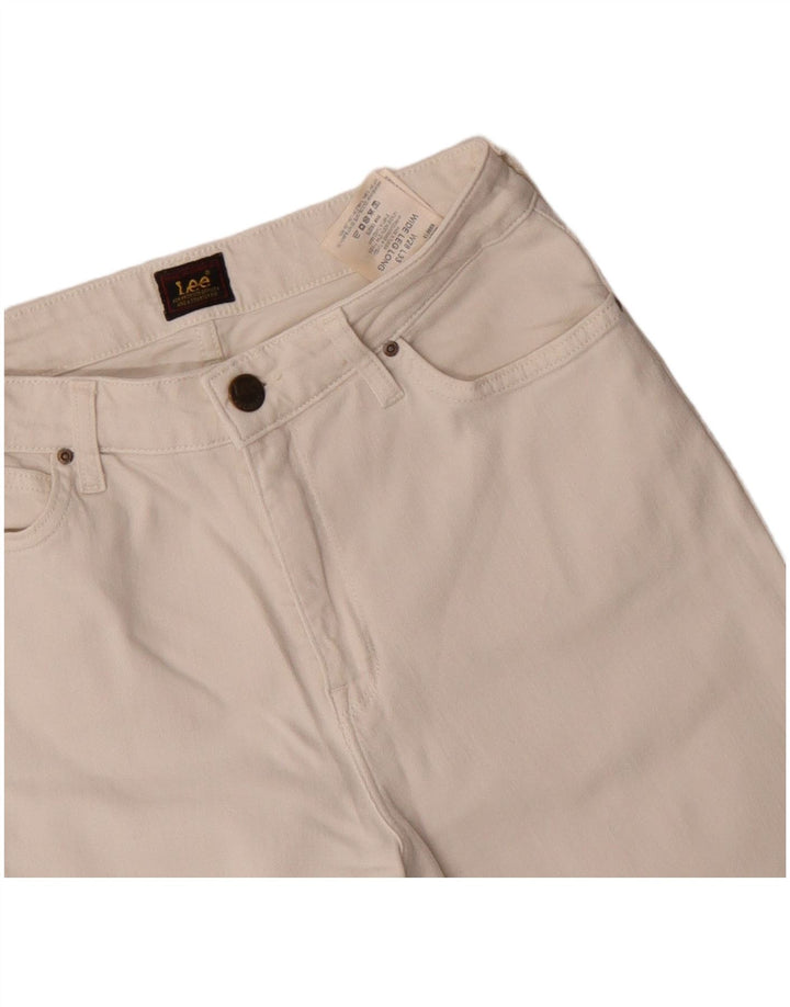 Jeans dritti da donna Lee W28 L28 cotone bianco