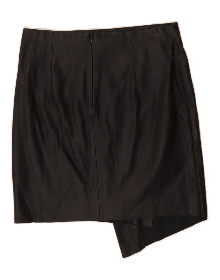 ZARA Womens Leather Skirt XS W25  Black Vintage Zara and Second-Hand Zara from Messina Hembry 
