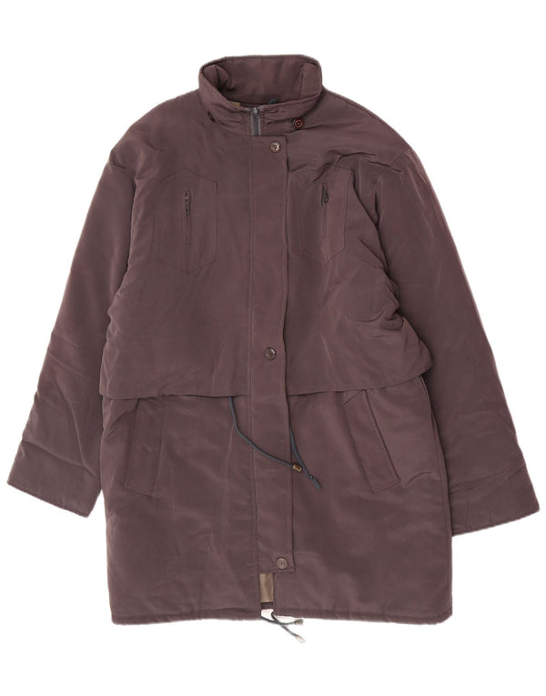 Soprabito oversize da donna vintage UK 18 XL Marrone