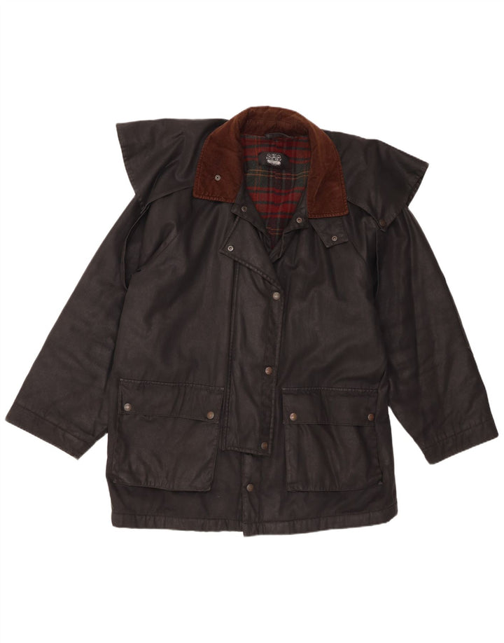Soprabito da donna in cotone cerato High Sky UK 18 XL Nero