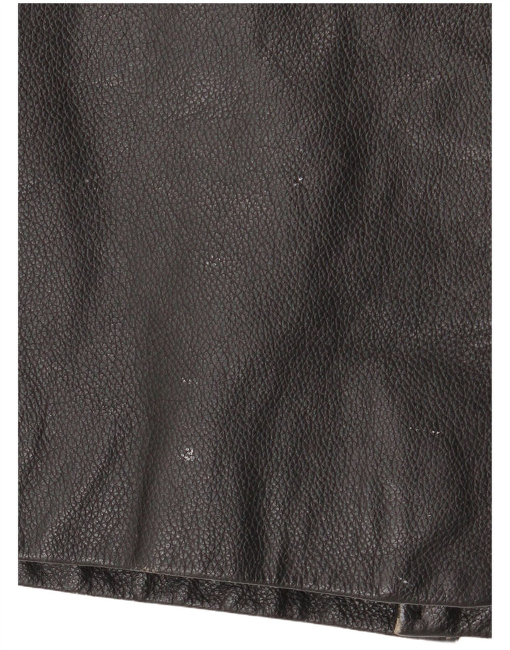 Giacca in pelle da uomo St. Bernard UK 40 grande in pelle nera