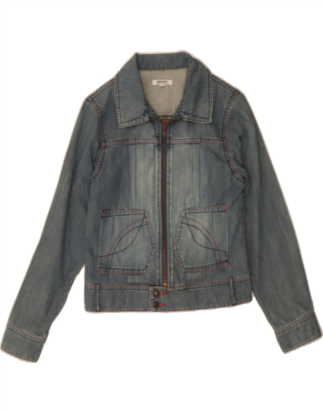 DKNY Girls Denim Jacket 13-14 Years Blue Vintage Dkny and Second-Hand Dkny from Messina Hembry 