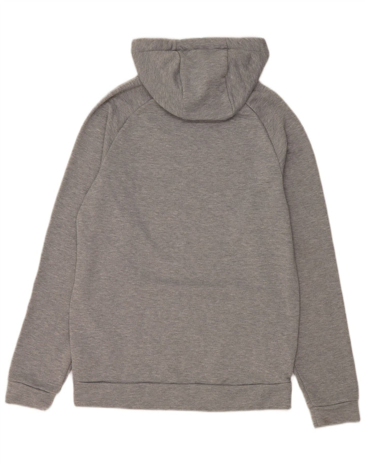 Felpa con cappuccio grafica Nike Dri Fit da uomo, piccola, in poliestere chiazzato grigio