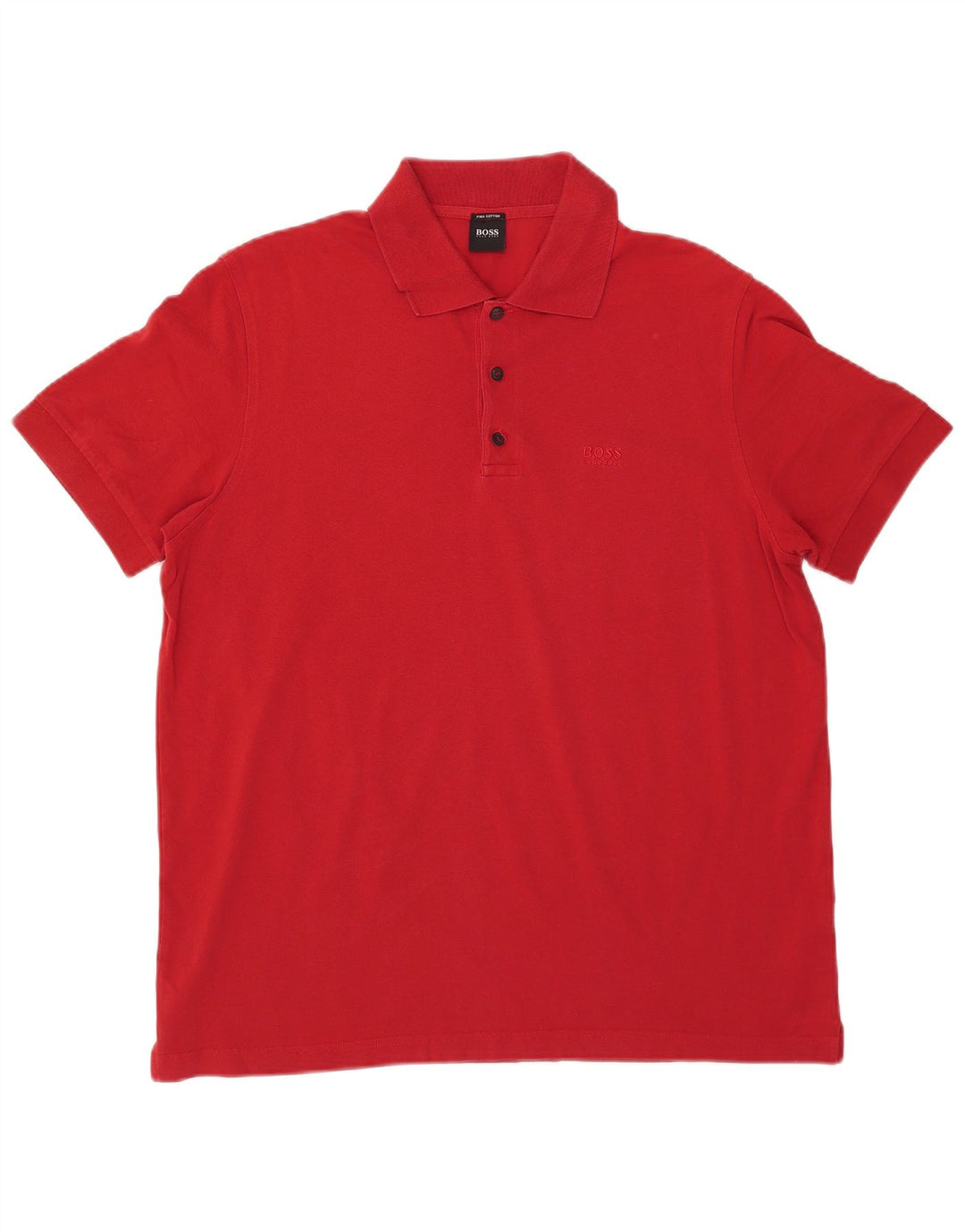 Polo da uomo Hugo Boss XL in cotone rosso