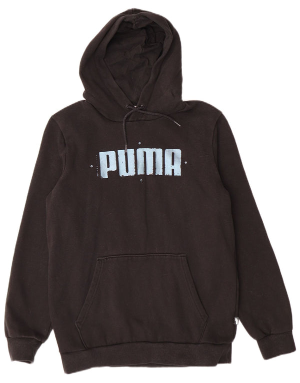 Felpa con cappuccio grafica da donna Puma UK 10 piccola in cotone nero