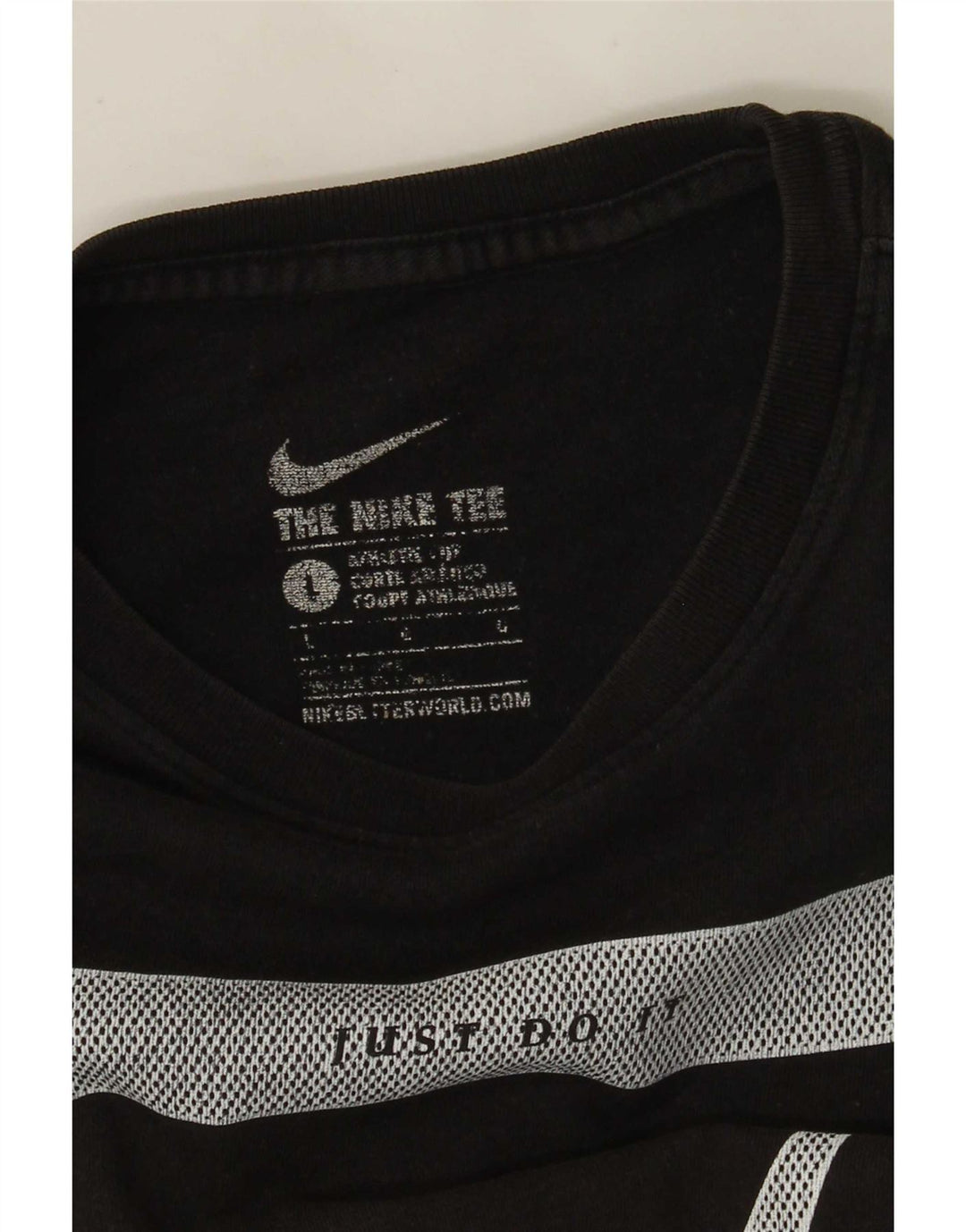 T-shirt grafica da uomo Nike Top Large nera color block