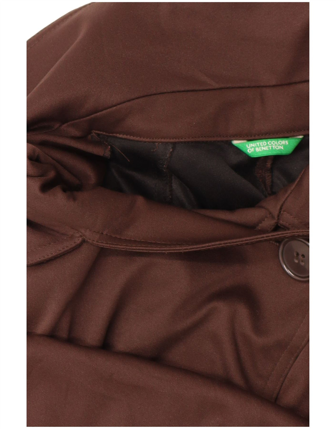 Trench da donna BENETTON UK 14 Poliestere marrone medio