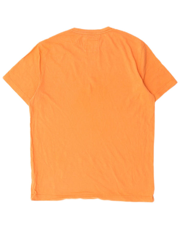 Crew Clothing T-shirt da uomo Top in cotone arancione medio