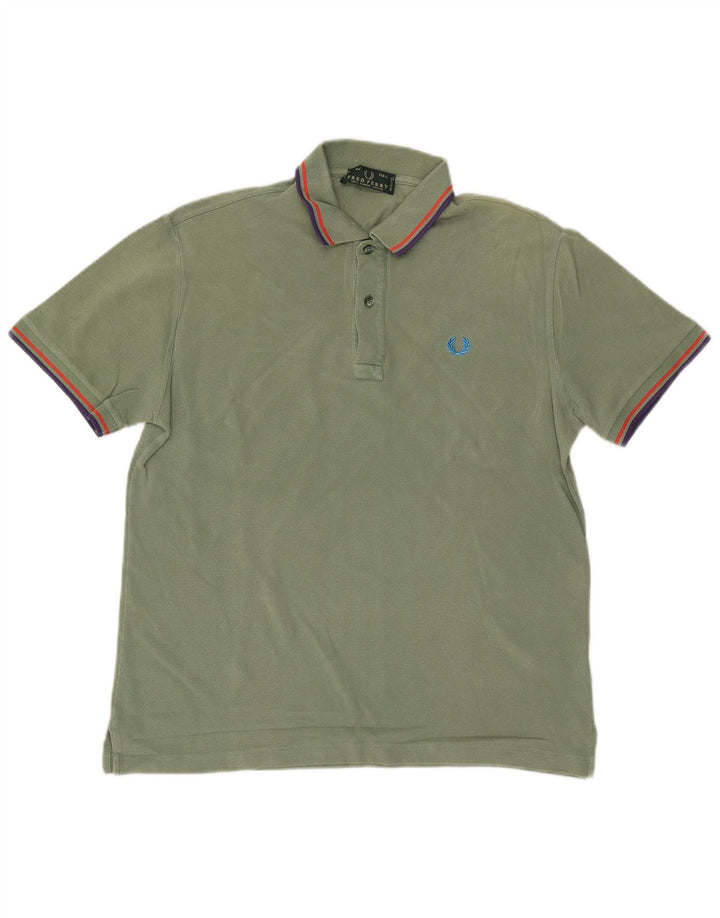 Polo Uomo FRED PERRY Cotone Verde Medio