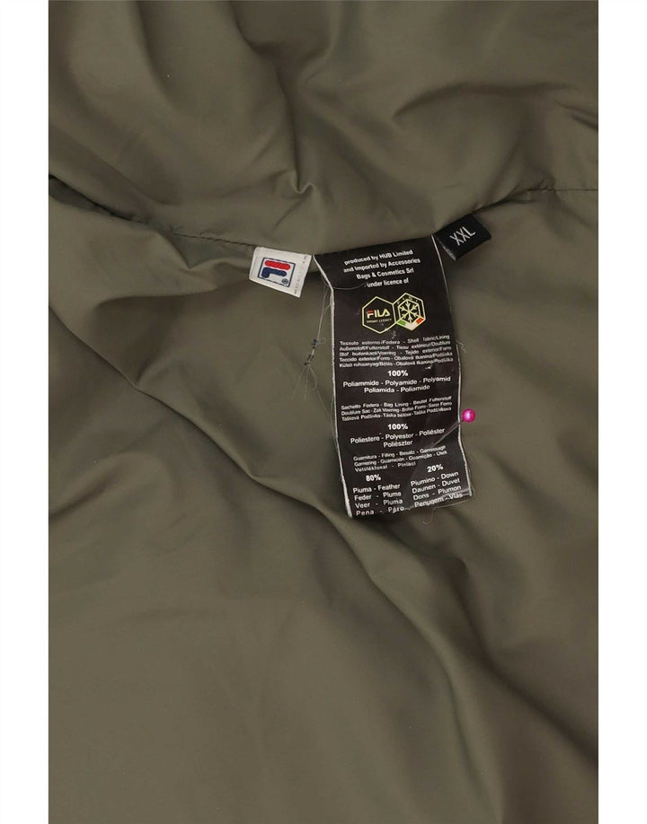 Giacca imbottita da uomo Fila UK 44 2XL poliestere verde