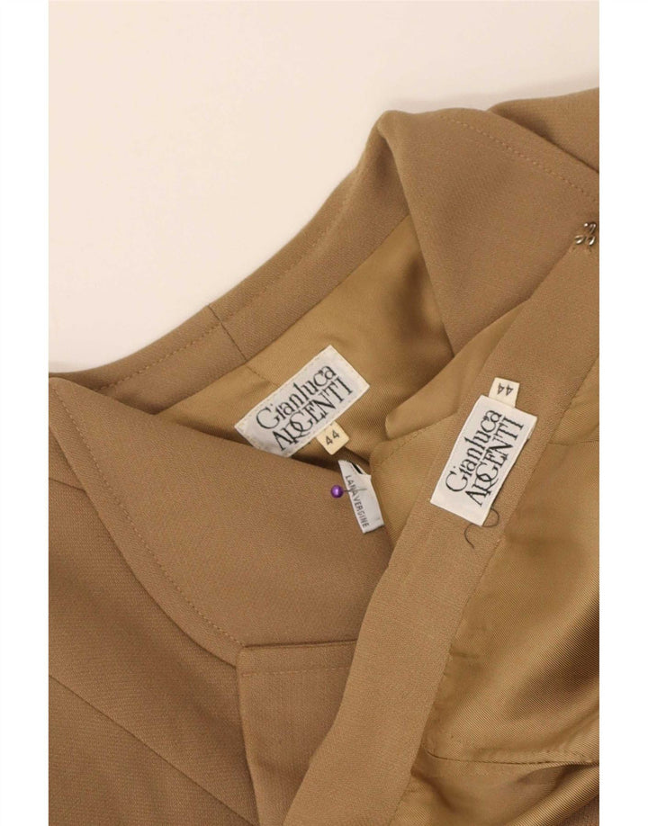 Set gonna vintage doppiopetto in 2 pezzi da donna IT 44 medio W30 marrone