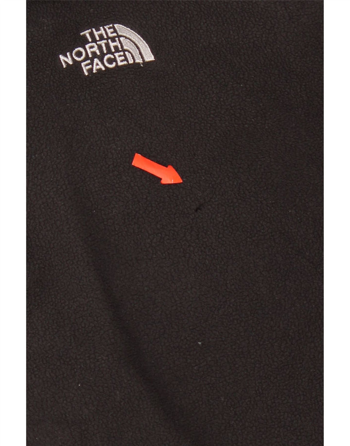 Maglione in pile da uomo The North Face con zip e collo, grande, in poliestere nero