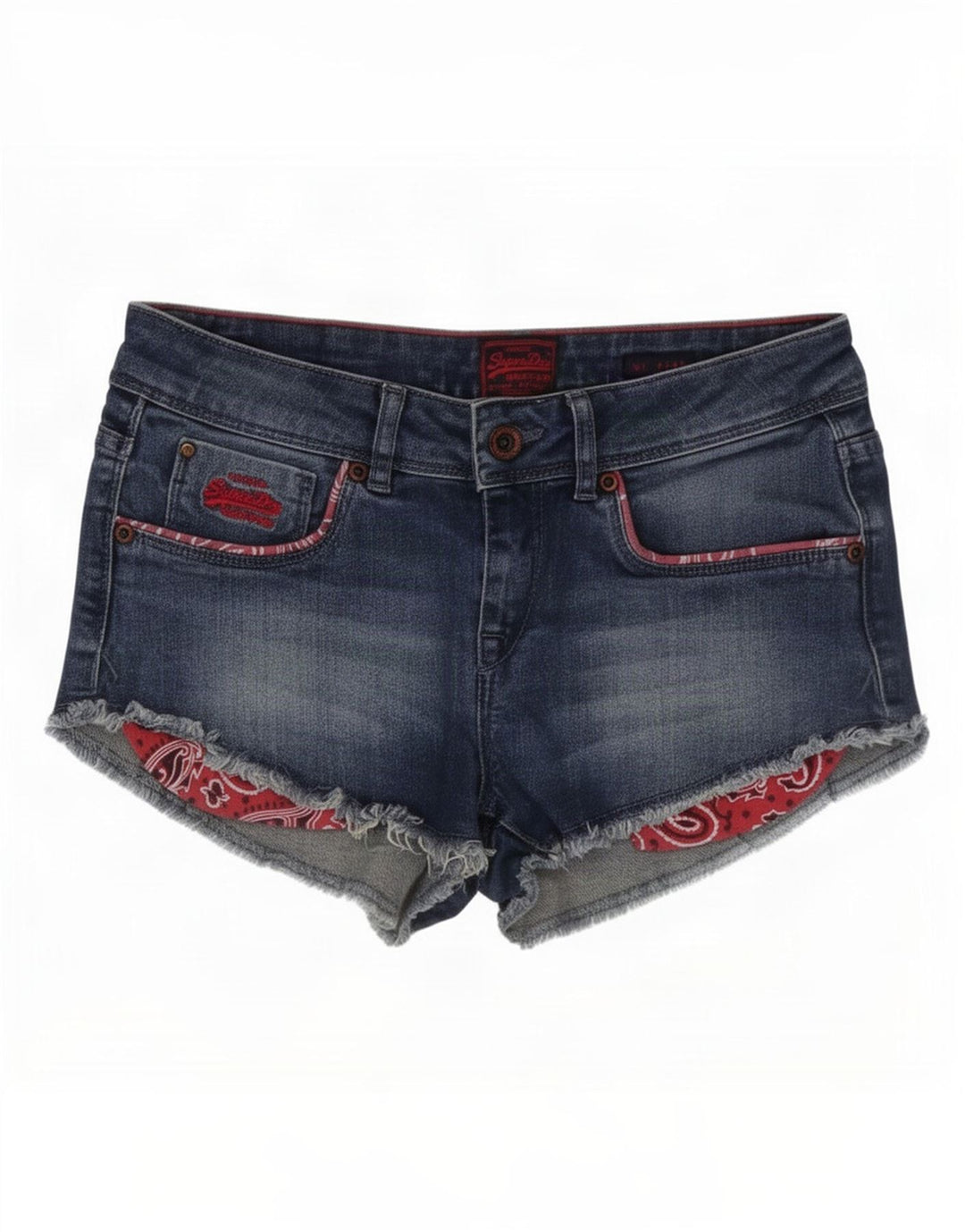 Pantaloni caldi in denim da donna Superdry medi W28 blu