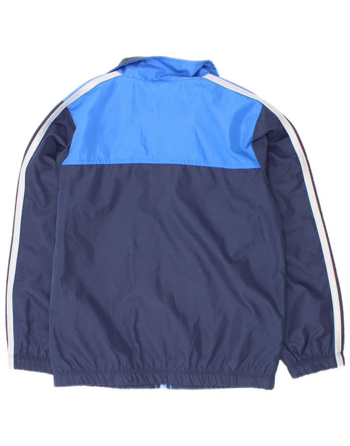 Giacca da tuta da ragazzo Adidas 3-4 anni in poliestere color block blu navy