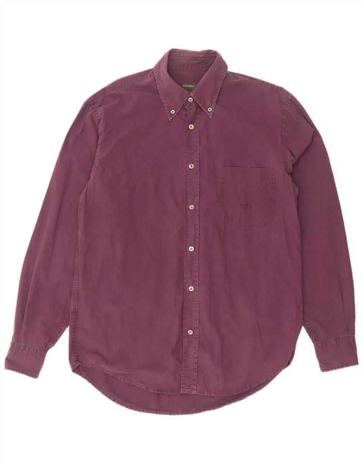 Camicia da uomo Henry Cottons taglia 41 cotone viola medio