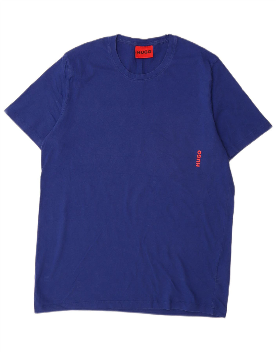 T-shirt da uomo Hugo Boss Top grande in cotone blu