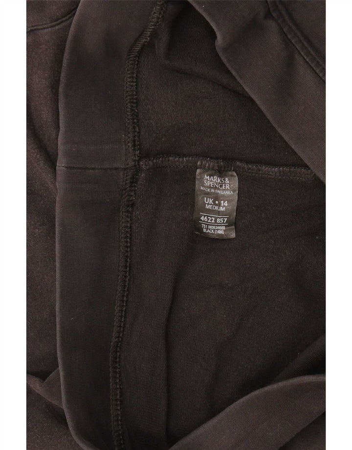 Pantaloni da tuta da donna Marks & Spencer UK 14 grandi cotone nero