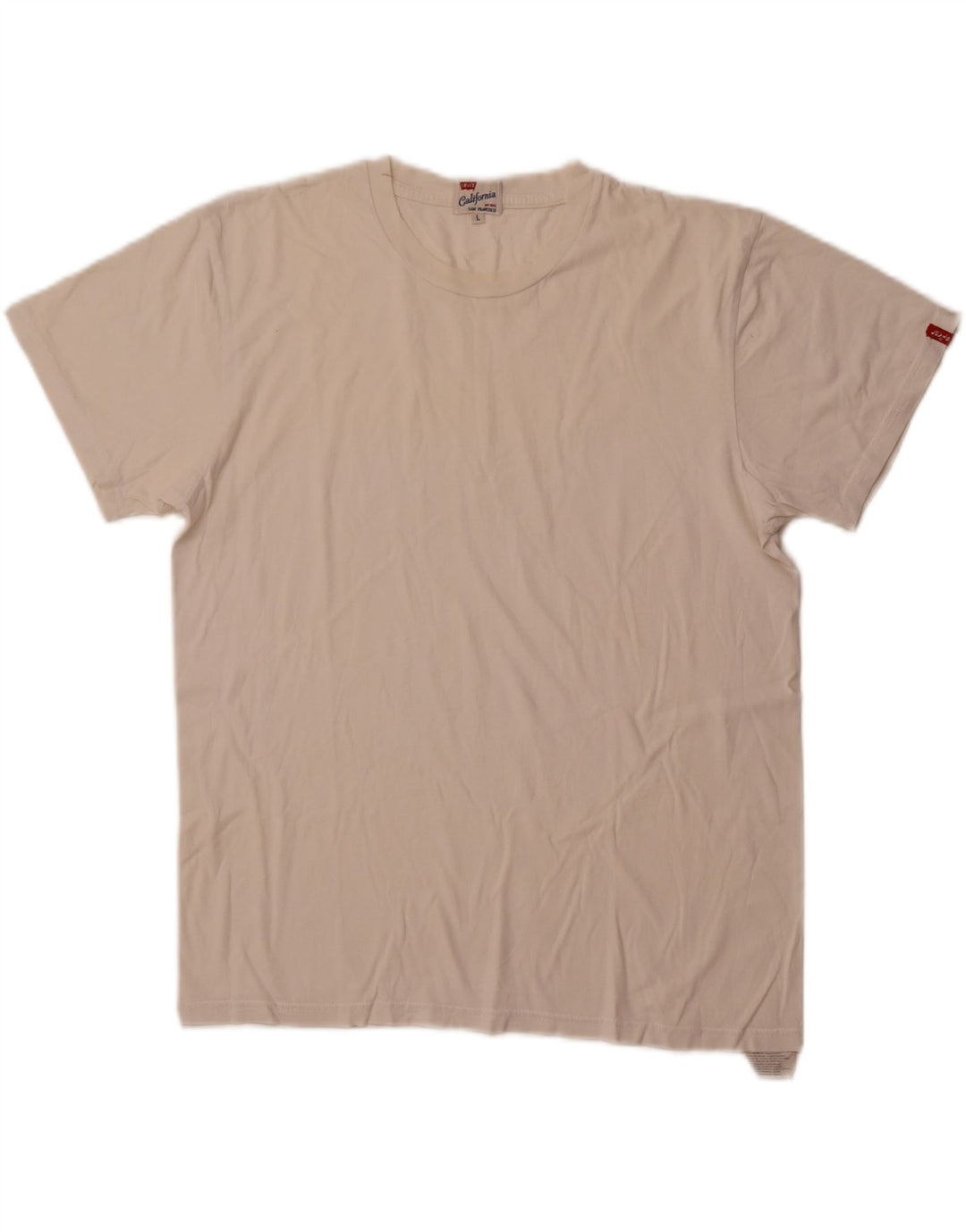 T-shirt da donna Levi's Top UK 16 grande cotone bianco