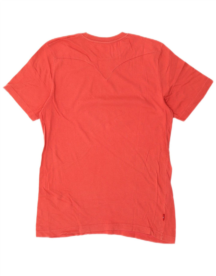 LEVI'S Womens Graphic T-Shirt Top UK 10 Small Red Cotton