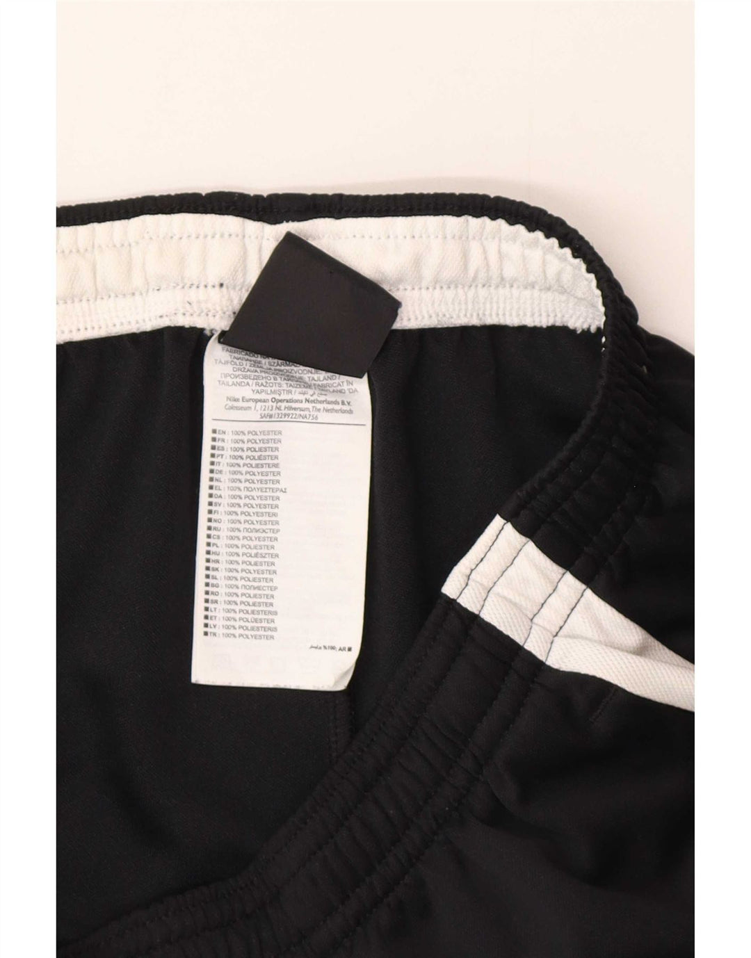 Pantaloni da tuta Nike Dri Fit da uomo, piccoli, in poliestere color block nero