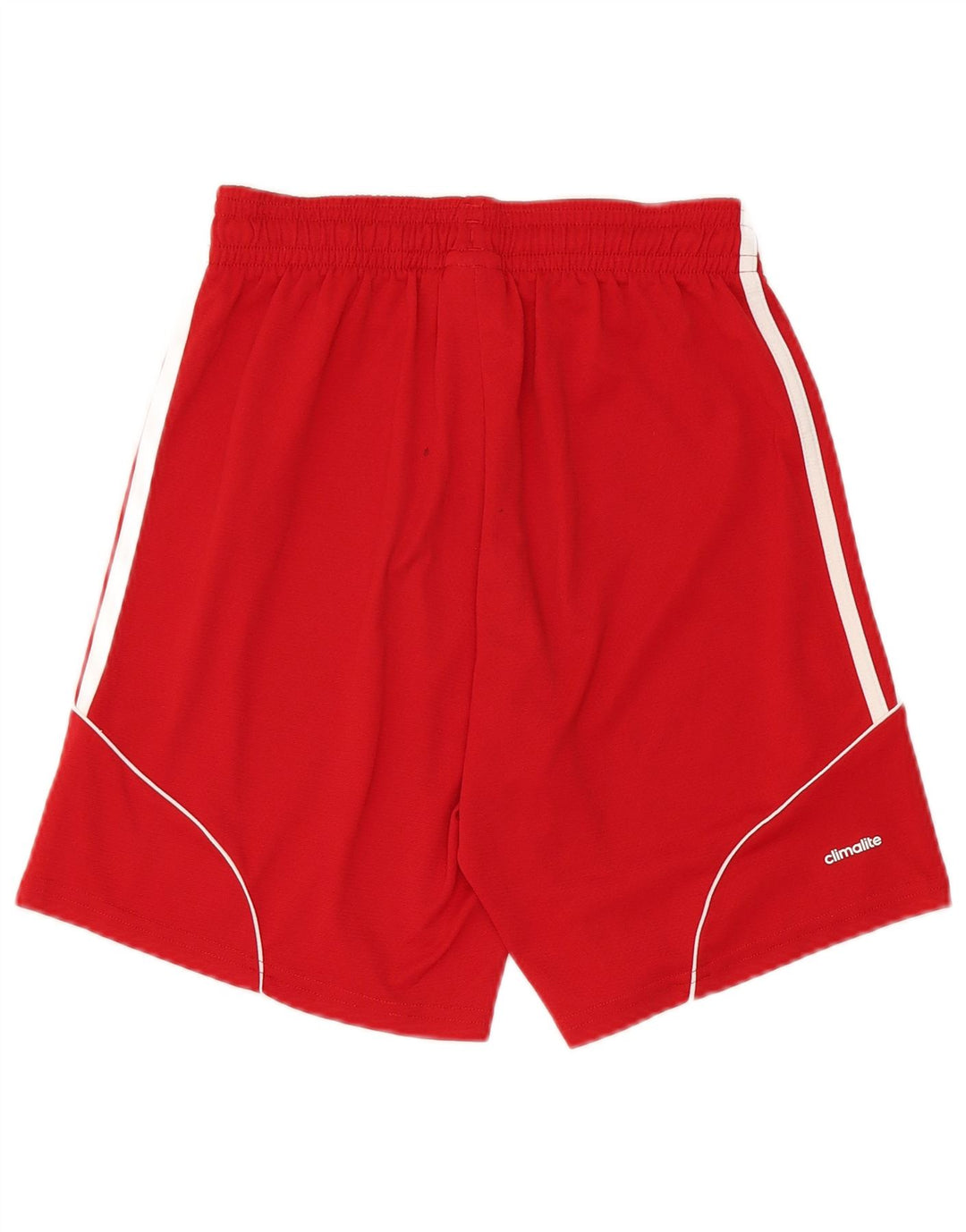 Pantaloncini sportivi Adidas Climalite da uomo piccoli in poliestere rosso