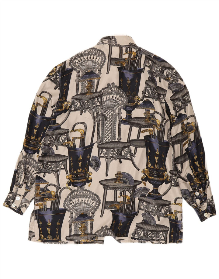 Camicetta da donna con motivo astratto Nadine H UK 14 grande multicolore