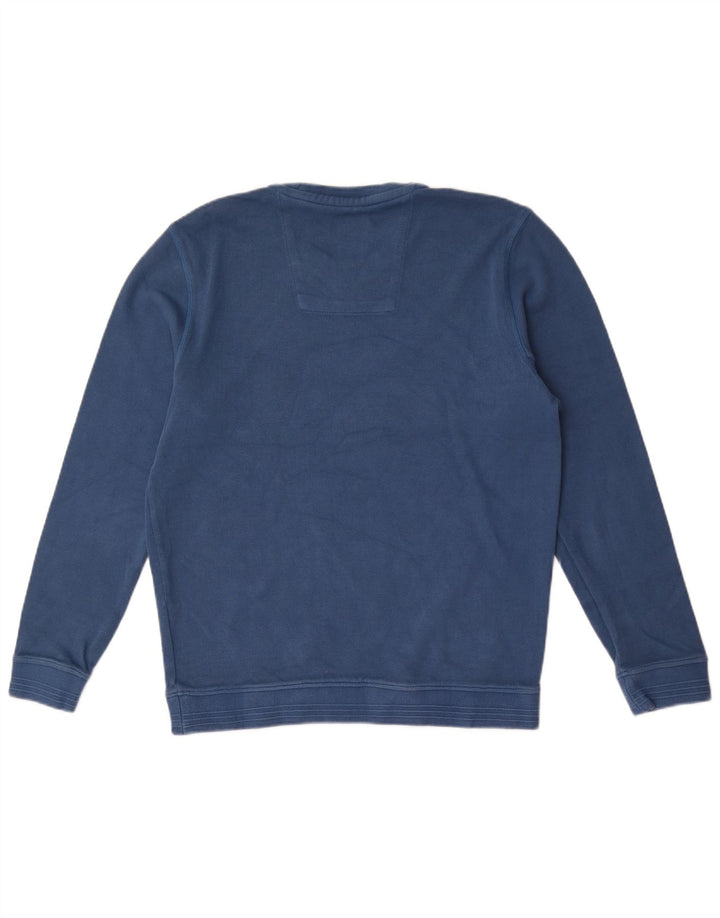 Crew Clothing Felpa da uomo Maglione grande in cotone blu