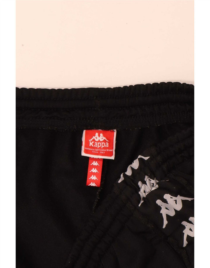 Pantaloni da tuta con grafica Kappa da uomo, grandi, neri